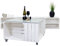 Vinterior Wohnzimmer Rügen mit Couchtisch und Regal Wohnwand Lowboard Tisch Set (Weiß)