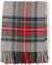 VRBFF Schottische, Gemütliche, Wollige Tartan-Decke, Großer Mehrzweck-Teppich Aus Reiner Wolle, Größe 190 X 140 Cm, 5 Verschiedene Tartanfarben Zur Auswahl (Grau)