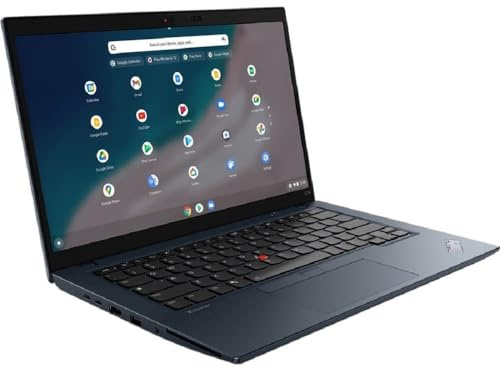 Lenovo ThinkPad C14 Gen 1 21C9000FUS 14 Chromebook - Full HD - 1920 x 1080 - Intel Core i5 12th Gen i5-1245U Deca-core (10 Core) - 8 GB Total RAM - 8 GB On-Board Memory - 256 GB SSD - Abyss Blue