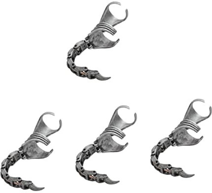 LALAFINA Modeschmuck 4 Stücke Offene Ringe Aktivität Rüstung Ring Gothic Unisex Herren Vintage Gelenk Für Rüstung