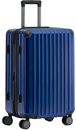 Münicase M816 TSA-Schloss Koffer Reisekoffer Trolley Hardschale Boardcase (Diamondblau, Kleiner Koffer)