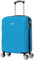 RAYKONG Valigia a mano 55x40x20cm (44L) in ABS - capacità massima - lucchetto incorporato - 20 pollici - (RK03|Azzurro)