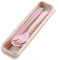 Eco-friendly Cutlery Set 3Pcs Portable Tableware Set Eco-Friendly Chopsticks Spoon Fork Plastic Cutlery with Box for Students Office Workers Plastic Chopsticks Spoon Fork
