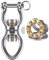 BeneLabel SUS304 Silent Bearing Swing Swivel, Tire Swing Swivel Safest Rotational Device Hanging Accessory for Aerial Dance, Children's Swing, Yoga Swing Sets, 1200LB 360° Rotation