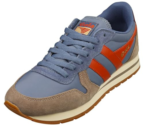Gola Coaster High Fashion Sneaker für Damen, Moonlight/Rhino/Moody Orange, 45 EU