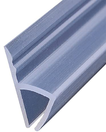 Joint de douche, 200 cm pour porte de douche 6/8/10/12 mm, en caoutchouc, déflecteur d'eau, pour porte de douche (H1, 8 mm) (H -8 mm)
