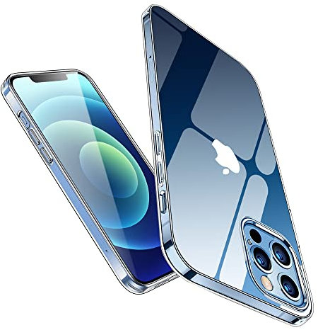 iSOUL Clear Case for iPhone 12 Case for iPhone 12 Pro Shockproof Case for iPhone 6.1 inch Crystal Clear Protective Anti-Yellowing Slimfit Cover for iPhone 12 and 12 Pro