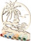 XL Geldgeschenk aus Holz Palmenstrand|Geschenkidee|Reisegutschein|Gutscheinverpackung|witziges Geschenk Urlaub Ferien|Geldgeschenk für Frauen und Männer (Urlaub Palmenstrand)