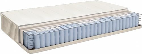 Vitamatres Matratze 140x200 Federkernmatratze, H3 20cm Medic 7-Zonen Taschenfederkernmatratze mit Komfortschaum und Microfaser-Bezug, Matratzen für Kinder und Erwachsene