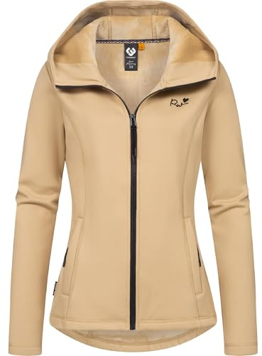 Ragwear Damen weiche Sweatjacke Trainingsjacke mit Kapuze Lyshka YOUMODO Taupe Gr. M