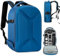 OUUTMEE Camera Backpack Hard Shell, Photography backpack Large DSLR Camera Bag Case, Waterproof Hardcase Camera Backpack (Blue)
