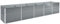 Myheimly Garten-Hochbeet Verzinkter Stahl Gartenbeet Pflanzbeet Frühbeet 400×80×77 cm Grau
