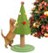 Tiragraffi per albero di Natale, in sisal naturale, giocattolo di fidanzamento per gattini, gatti, piccoli animali domestici, rilassanti
