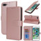 Zouzt Hülle für iPhone 8 Plus / 7 Plus 5,5-Zoll, Stoßfestes PU Leder Handyhülle Lederhülle Klapphülle mit Kartenhalter und Standfunktion Flip Leather Wallet Phone Cover (Roségold)