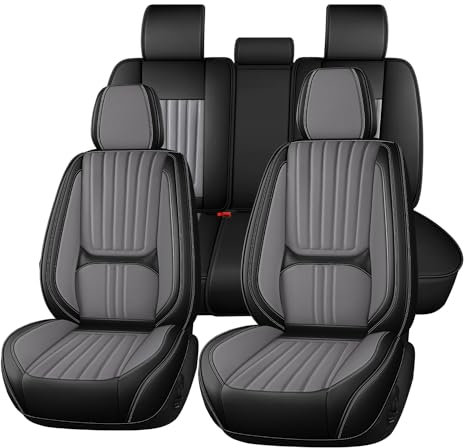 Roguzm Autositzbezüge Universal passend für Opel Crossland/Corsa B/Corsa B/Corsa C/Corsa C/Corsa D/Corsa D/Corsa E/Corsa E/Corsa F Vollschutz Nappa Sitzbezüge