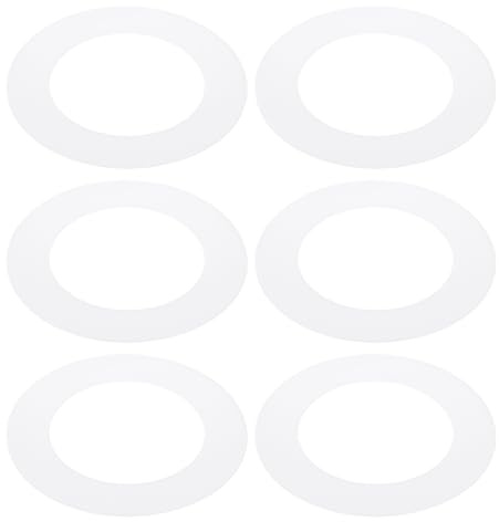 PATIKIL 81 mm ID x 125 mm OD Goof Ringe, 6 Stück Laufringe, Lichtabdeckung Beleuchtungskörper für Einbaustrahler Decken- und Wandlampen Beleuchtung Downlight LED, Mattweiß