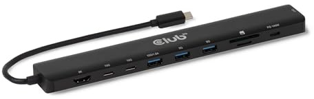 Club 3D Tragbare Docking USB-C ->2xUSB-C/3xUSB-A/HDMI/SD 140W Retail