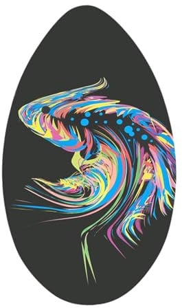 Pegciuho Skimboard Aus Holz für Kinder, Sommer Surfspielzeug für Anfänger, 41inch