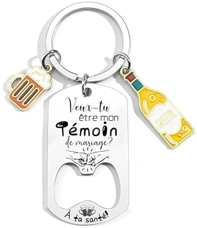 LKJHGF Porte-clef demande témoin de mariage - veux-tu être mon témoin - annonce témoin homme - idée demande témoin mariage fiançailles - carte annonce témoin - annonce mariage - surprise témoin (1)