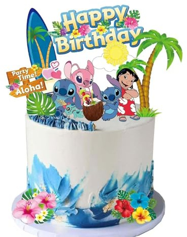 Kuchen Deko Geburtstag, Tortendeko-Set, Cake Topper, Für Kuchen & Cupcakes (B)