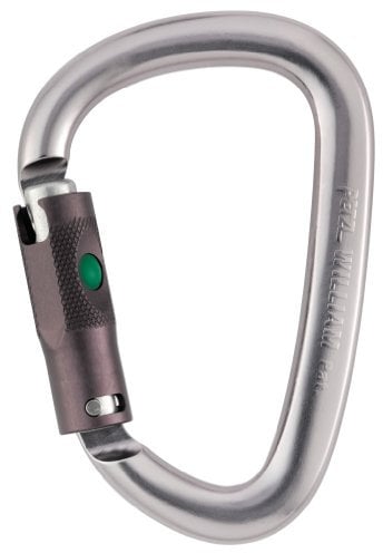 Petzl Erwachsene Karabiner William Ball-Lock, Schwarz
