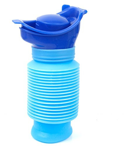 A Urinoir d'urgence rétractable - Mini toilette portable pour le camping, l’extérieur et les voyages - Pour enfants et adultes - 750 mL