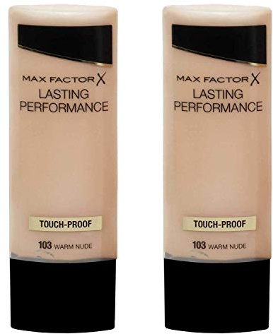 2 x Max Factor Lasting Performance Touch Proof Foundation 35ml - 103 Warm Nude