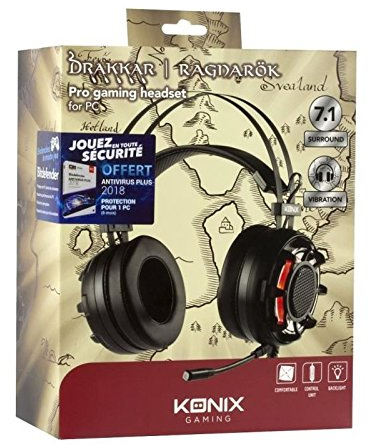 Drakkar Ragnarok Casque Micro +Bitdefender offer Pc