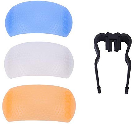 Diffuser Cover,3 Color 3 in 1 Pop-Up Flash Diffuser Cover Replacement for DSLR SLR Cameras