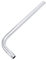 JOYKK Thread G1 / 2 90 ° 30 cm Acero Inoxidable Montado en la Pared Tubo de Lluvia Cabezal de Ducha Brazo Soporte - Plata