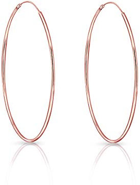 Creolen Rosegold Dünn - Ohrringe Rosegold Creolen Groß - Kreolen Rosegold - Creolen 60mm Silber - Große Creolen Rosegold - Große Creolen Silber - Dünne Creolen Rosegold