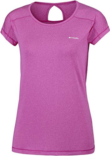 Columbia Peak To Point - Maglietta da Donna, Donna, T-Shirt, 1732801, Rosa Alta, L