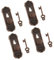 chiwanji 4 1/12 Puppenhaus Vintage Türklinke mit Hauptpunkt, Key ACCS Bronze