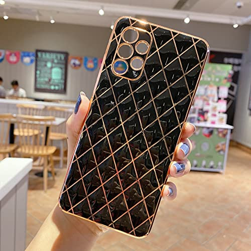 NC YXKJ Hülle Kompatibel mit Samsung Galaxy A52/A52 5G/A52s 5G, Weiche TPU Beschichtung Schutzhülle Anti-Drop und Anti-Kratz Hülle - Schwarz