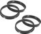X AUTOHAUX 4 Stücke Zentrierringe Kunststoff Zentrierring Universal Distanzringe für 60.1 bis 66.1mm Schwarz