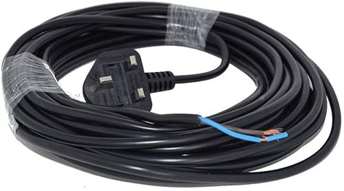 ABC Products Compatible/Replacement mains power supply cable cord lead and wall plug for all Numatic Henry Edward Hetty James George Hoover Vacuum Cleaner (8.4 Metres / 27.5 Feet Long)