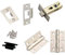 Hardware Solutions - Tubular Latch 64mm and Ball Bearing Hinges 76mm - Premium Design - Satin Stainless Steel - Fixings Included