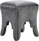 HMTE Fußhocker Schlafzimmer Massivholz Schminkhocker Europäischer Stil Wohnzimmer Wechselschuh Bank Rivet Design (Color:Light Grey,Size:381 * 381 * 482.6mm) (Light Grey 381 * 381 * 482.6mm)