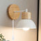 Chao Zan Industrielle Wandleuchten mit Stecker in Kordel für Wohnzimmer, Bauernhaus Wandlampe, innen Retro Lampen E27 Vintage Dekorativ Beleuchtung mit Schalter Schlafzimmer Leselampen (Weiß)