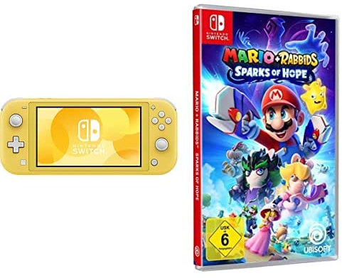 Nintendo Switch Lite Konsole Gelb & Mario + Rabbids Sparks of Hope Switch