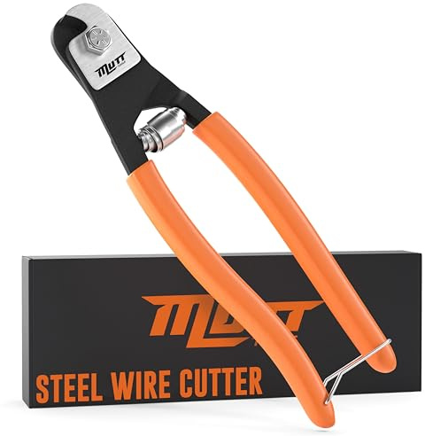 Mutt Tools Wire Rope Cutter Heavy Duty Steel Cable Up to 5/32 Inch