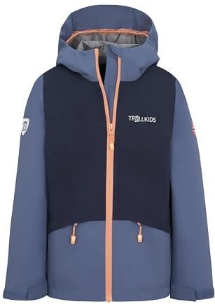 Trollkids Girls Gjende Jacket 140, Lotus Blue