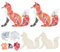 WEBEEDY 2 Set DIY Fuchs Mosaik Kit Fuchs Bastelset für Kinder DIY Mosaik Fuchs DIY Kreative Basteln für Mädchen Kinder Geburtstagsgeschenk Mosaik Wandkunst
