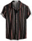 VATPAVE Mens Floral Hawaiian Shirts Short Sleeve Button Down Beach Shirts Large Black Orange Summer