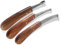 Professionnel Kit de couteaux à sabots 3 Couteaux à griffes différents couteau à boucle rond + étroit + grand couteau à gouttière Soin des sabots outil de maréchal-ferrant Acier inoxydable