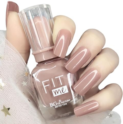 TBeautfave Nude Pink Nail Polish, Quick Dry & Long Lasting, Non-Toxic Water Based Formula, Natural Nail Varnish for DIY Nail Art, Cinnamon