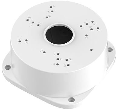 Montagebox CamBox Abzweigdose Anschlussdose Anschlussgehäuse Wand Dose Universal Kamera Montage für Überwachungskamera PVC (1)