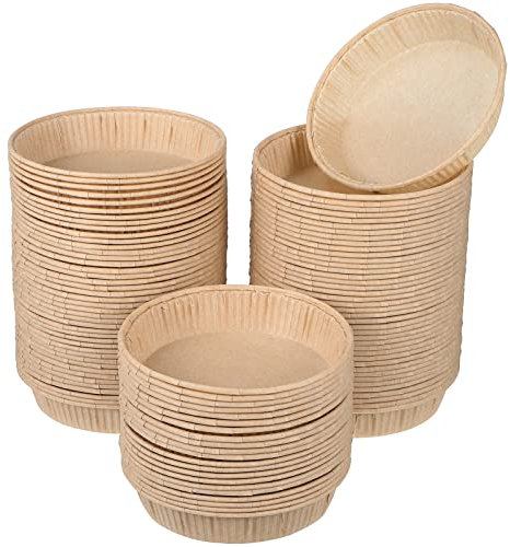 BESTonZON Set Di 100 Rotondi Per Crostate e Piccole Pirottini Da Forno Facili Da Usare Per La Cottura Casalinga e Professionale