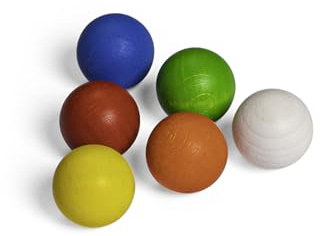 Erzi 46312 Kugelset 6 Holzkugeln, Ergänzung für unsere 46252 Teamdisc