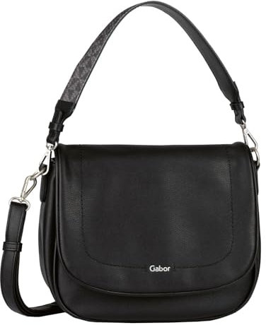 Gabor bags Baila Damen Satteltasche Umhängetasche Klein Schwarz